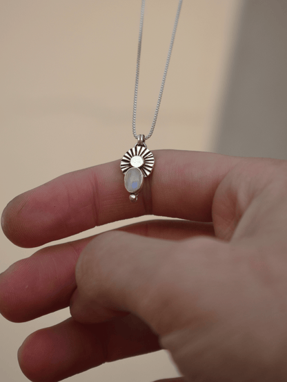 Marisol Necklace - Sterling Silver and Moonstone