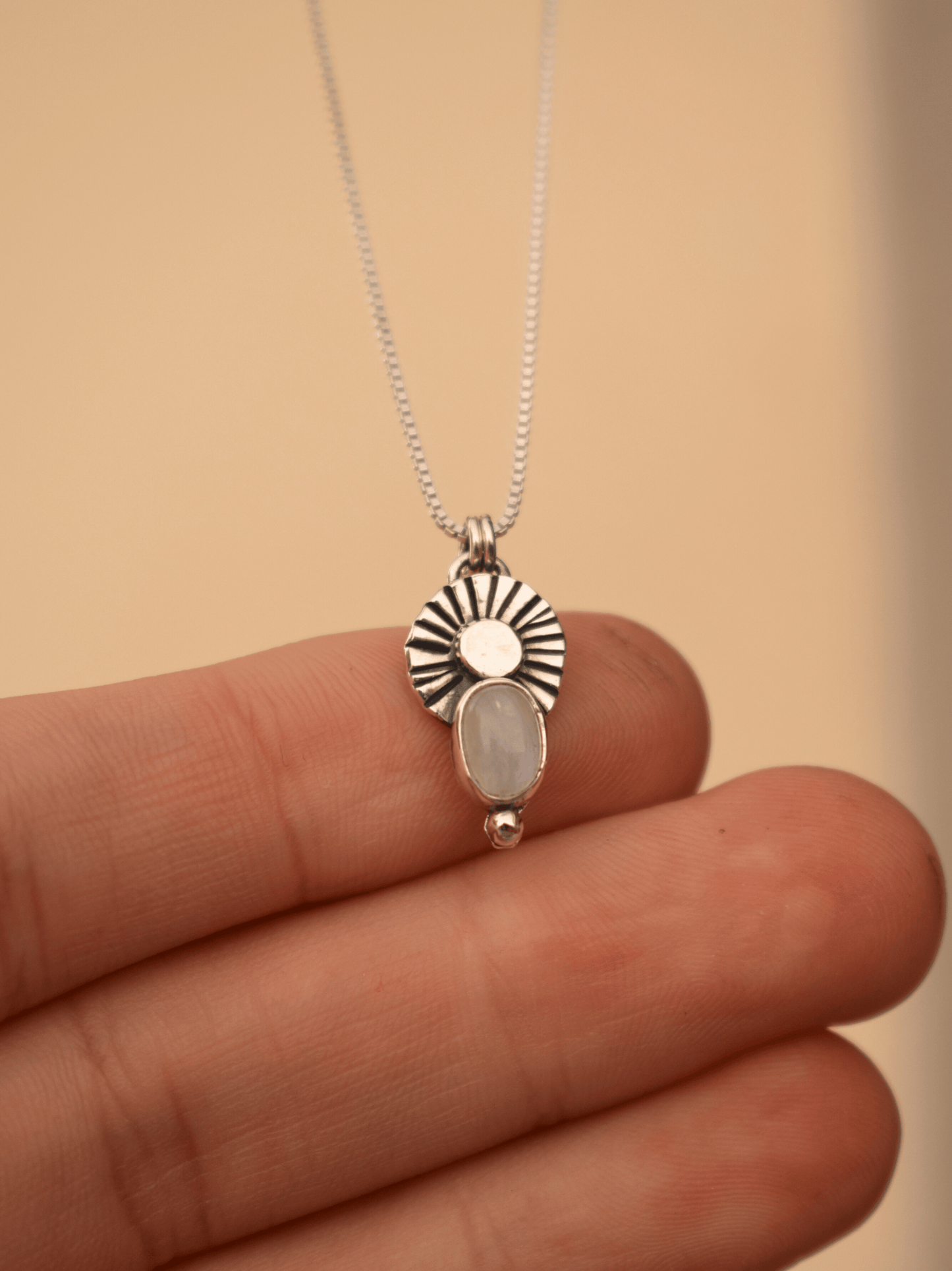 Marisol Necklace - Sterling Silver and Moonstone