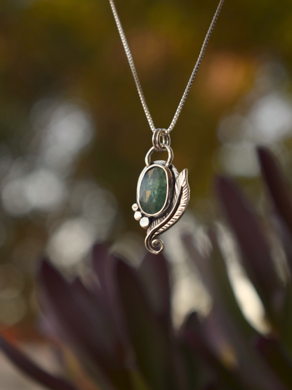 Dream Weaver - Sterling Silver Kyanite Pendant