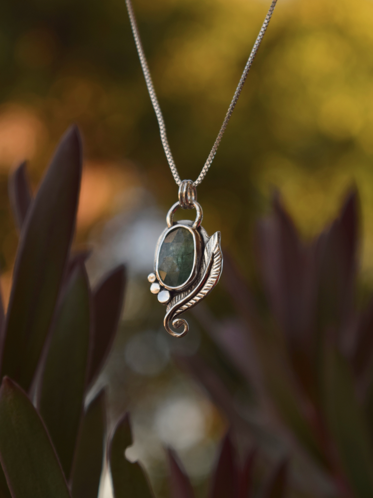 Dream Weaver - Sterling Silver Kyanite Pendant