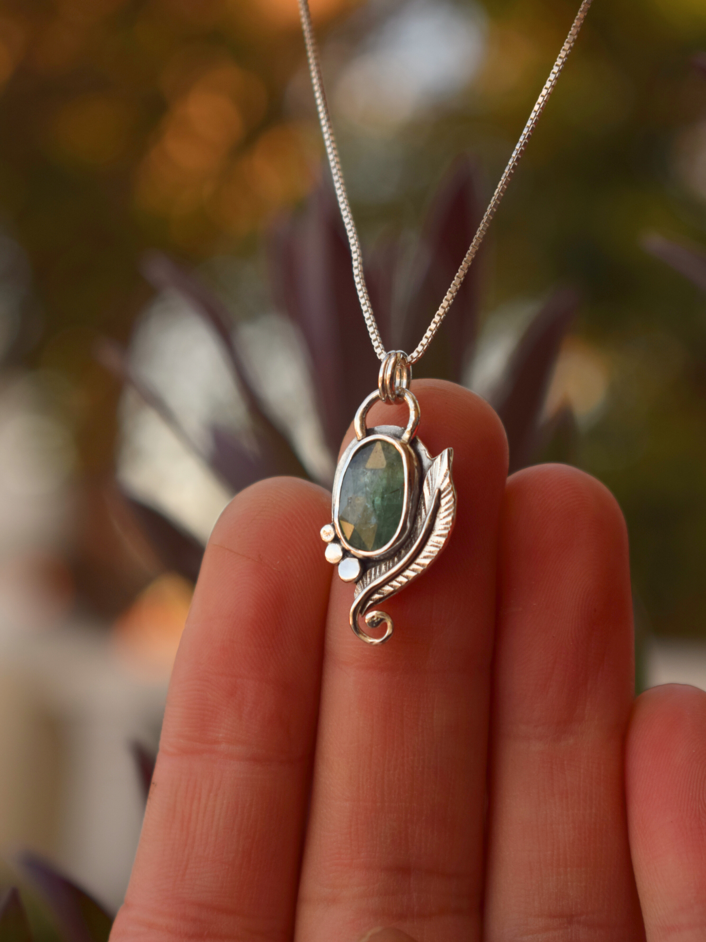 Dream Weaver - Sterling Silver Kyanite Pendant