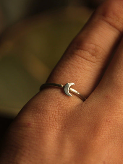 Silver Moon Ring - Beyond Earth