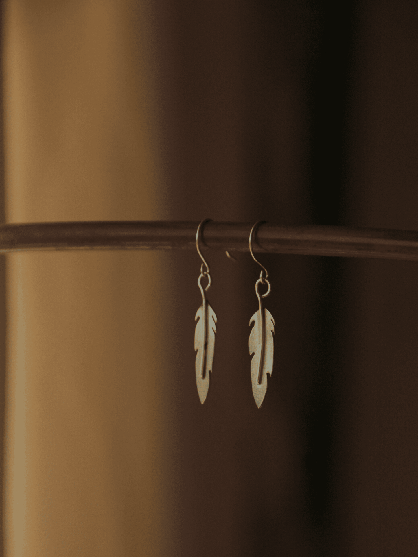 Silver Feather Earrings My Store 