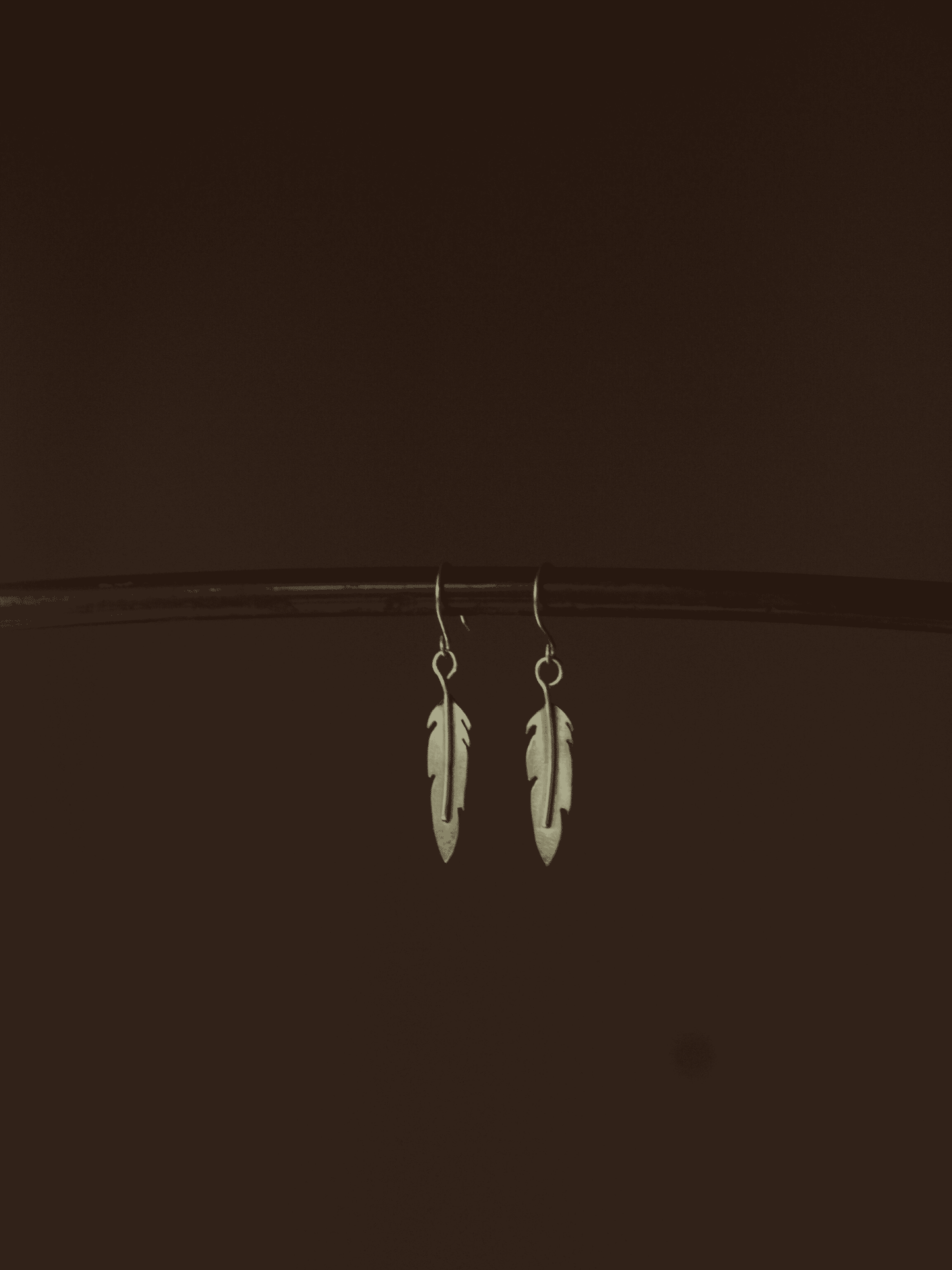 Silver Feather Earrings My Store 